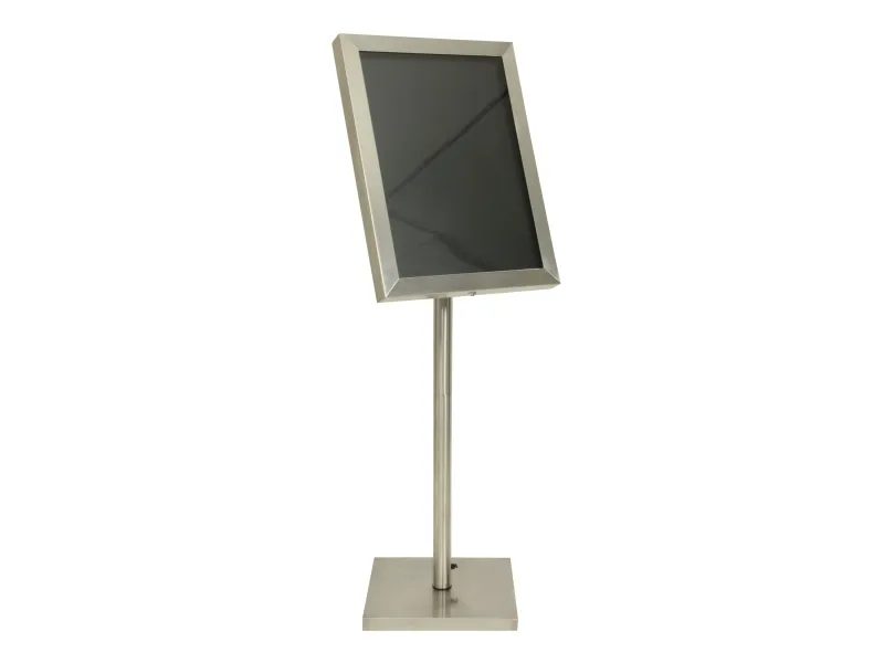 Securit® CLASSIC informationsdisplay i rustfrit stål