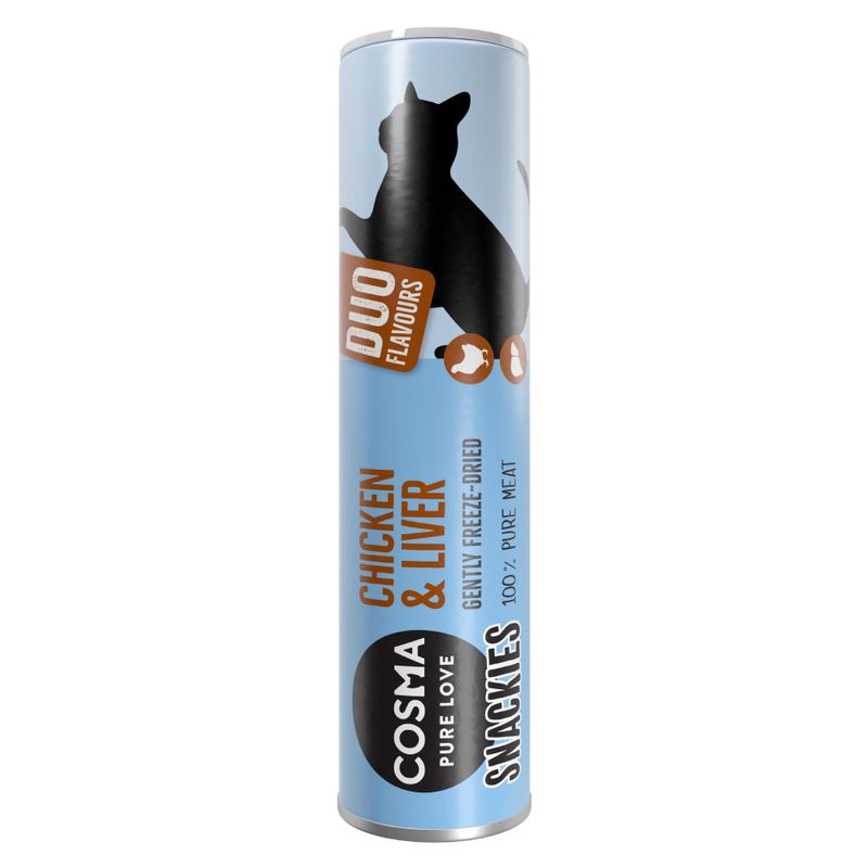 Friandises lyophilisées  Cosma Snackies DUO 2 en 1