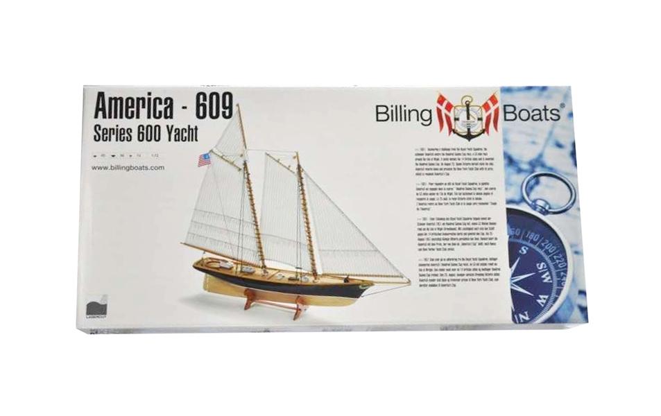 Bausatz Segelschiff America, 560 mm 1:72<br>Segelschiff Modellbausatz
