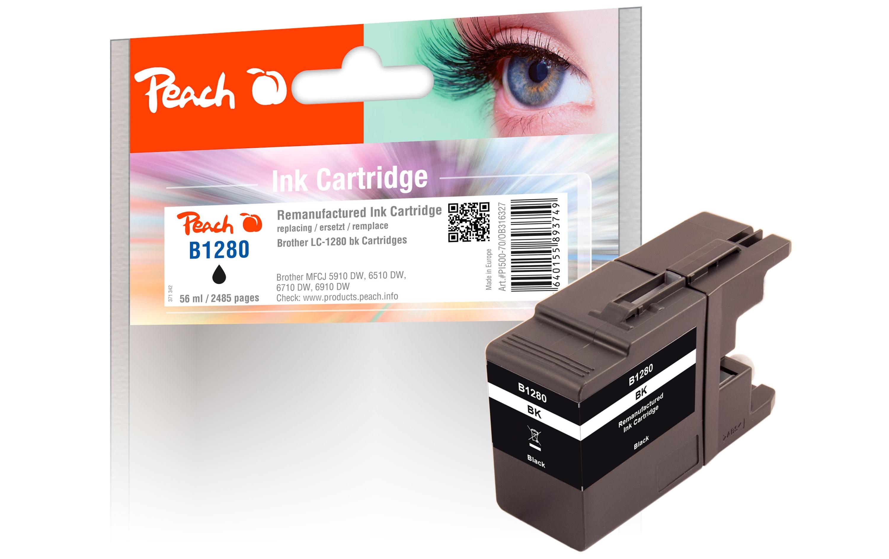 Tinte Brother LC-1280 XL BlackTinte, Schwarz