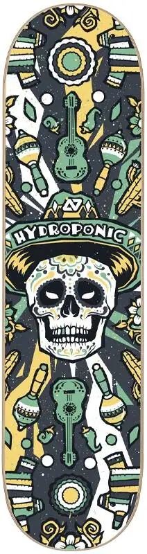 Hydroponic Mexican Skull 2.0 Skateboard Deck | SkatePro
