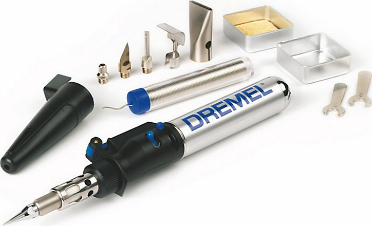 Fer à souder à gaz Dremel 2000 Versatip + 6 accessoires et fil d’étain