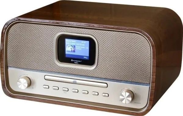 Soundmaster DAB970BR1, Home audio mini system, Guld, Træ, 30 W, DAB ,FM, MP3, CD,CD-R,CD-RW
