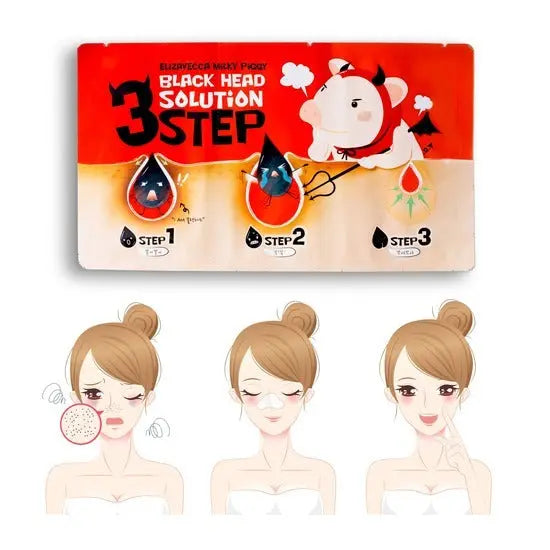 Milky Piggy Black Head 3 Step Solution