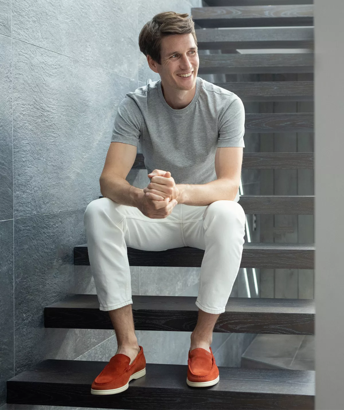 Mocassin MONACO Daim Brique