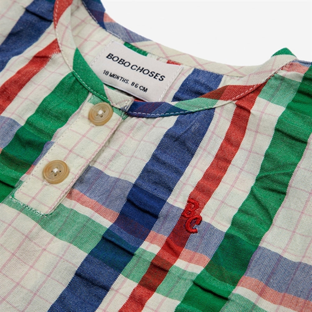 Køb Bobo Choses Baby Madras Checks Woven Skjorte Short Sleeve Multicolor