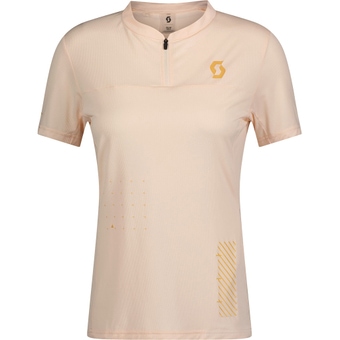 Scott Trail Vertic Zip Kurzarmtrikot Sugar Pink Damen
