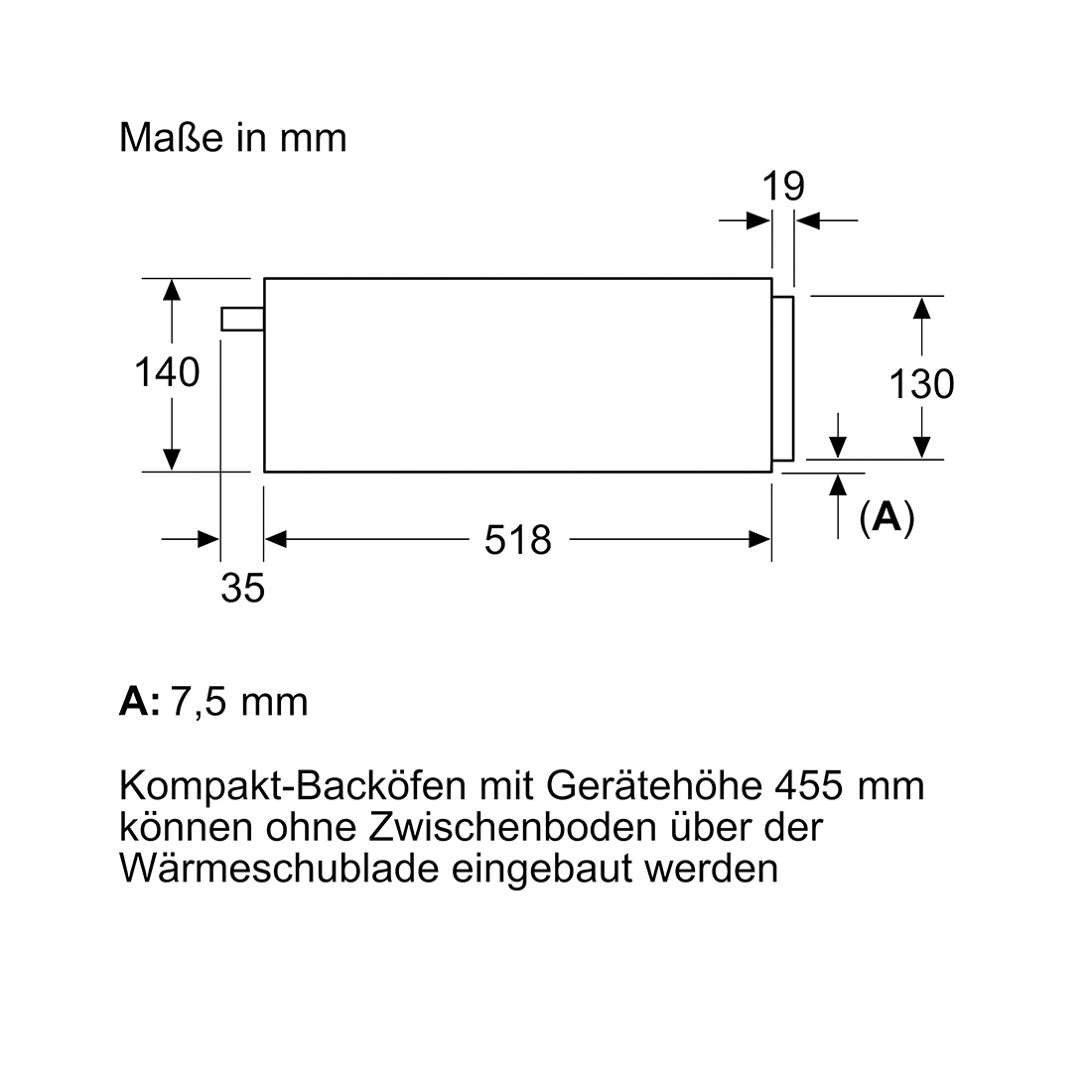 Siemens BI710C1B1C Wärmeschublade