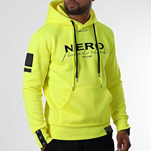 Sweat Capuche NERO 1st Drop Limited Fast Yellow