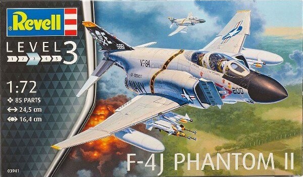 Revell - F-4J Phantom II Modelfly - 1:72 - Level 3 - 63941