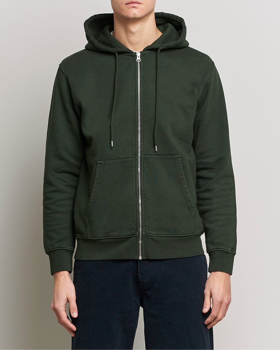 Colorful Standard Classic Organic Full Zip Hood Hunter Green