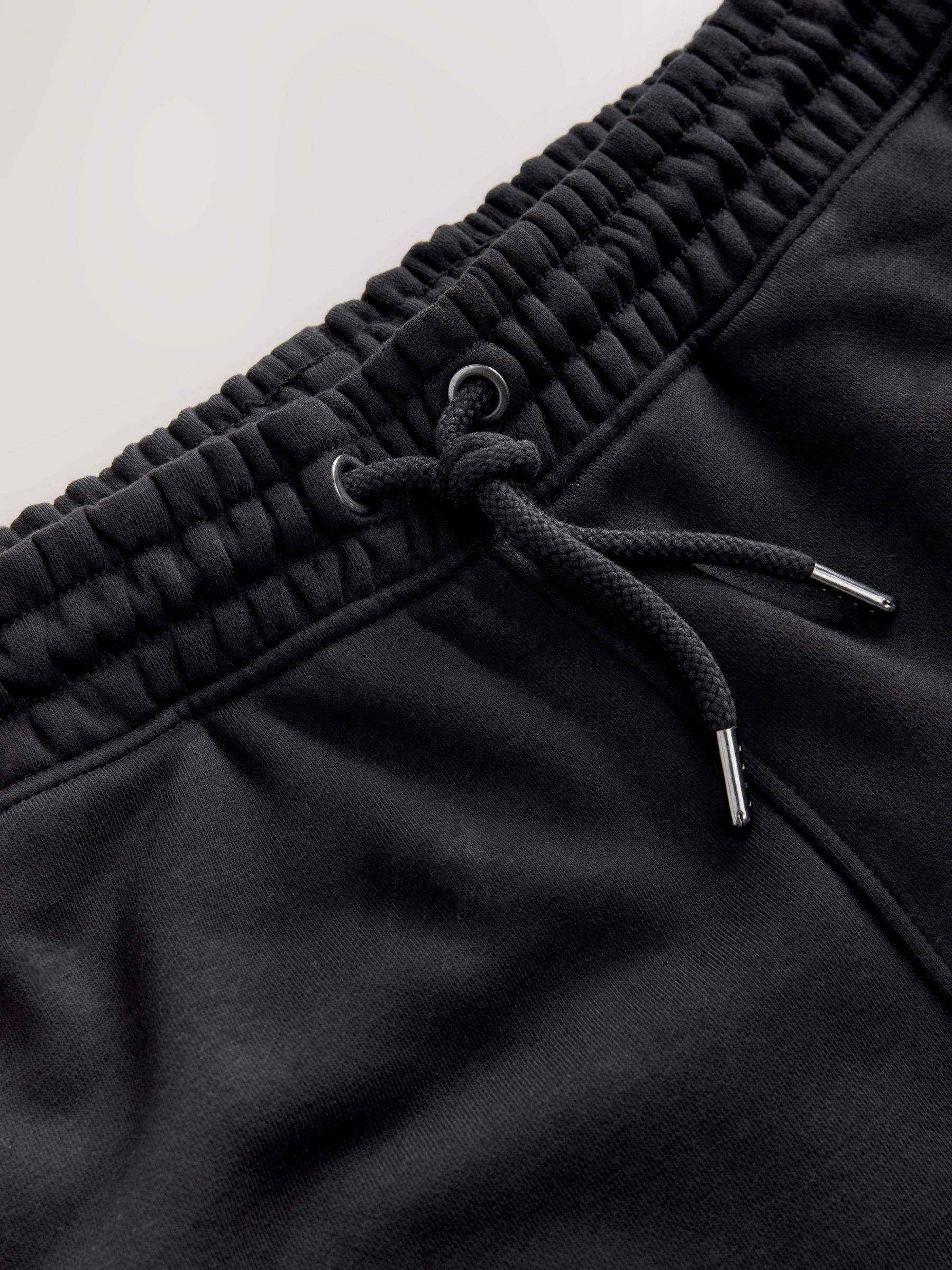 Zwart - Strakke Pasvorm - Katoenrijke Jersey Joggingbroeken