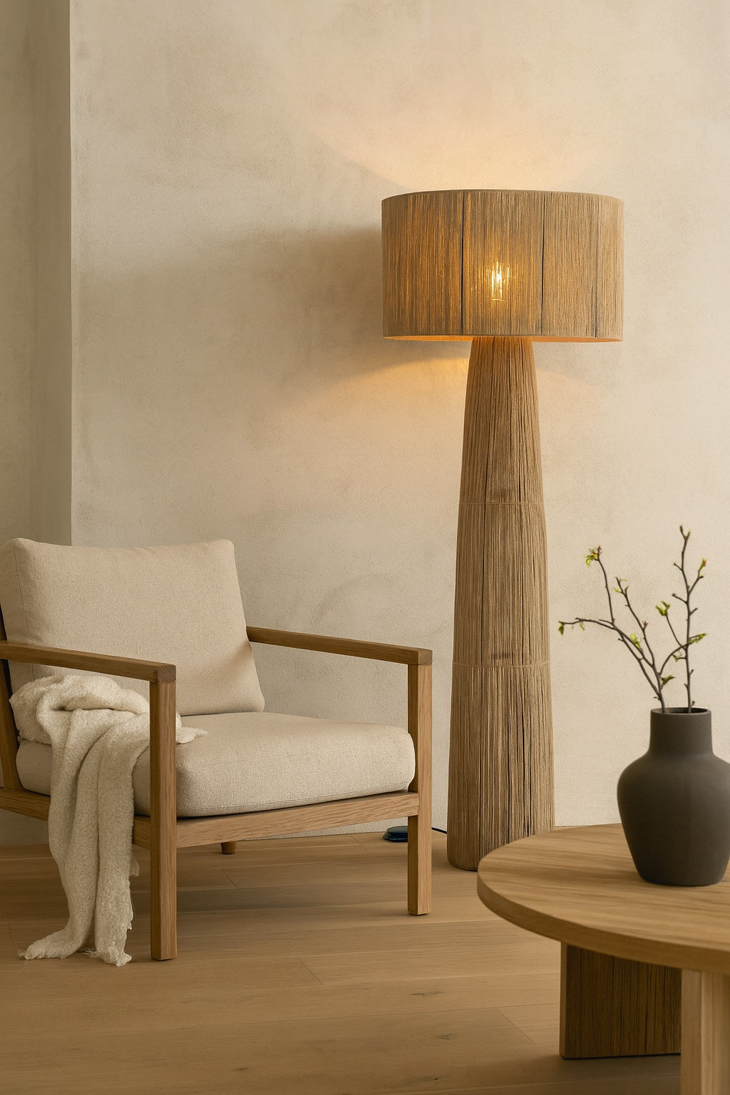 Urban Interiors Vloerlamp Diro 135cm Jute