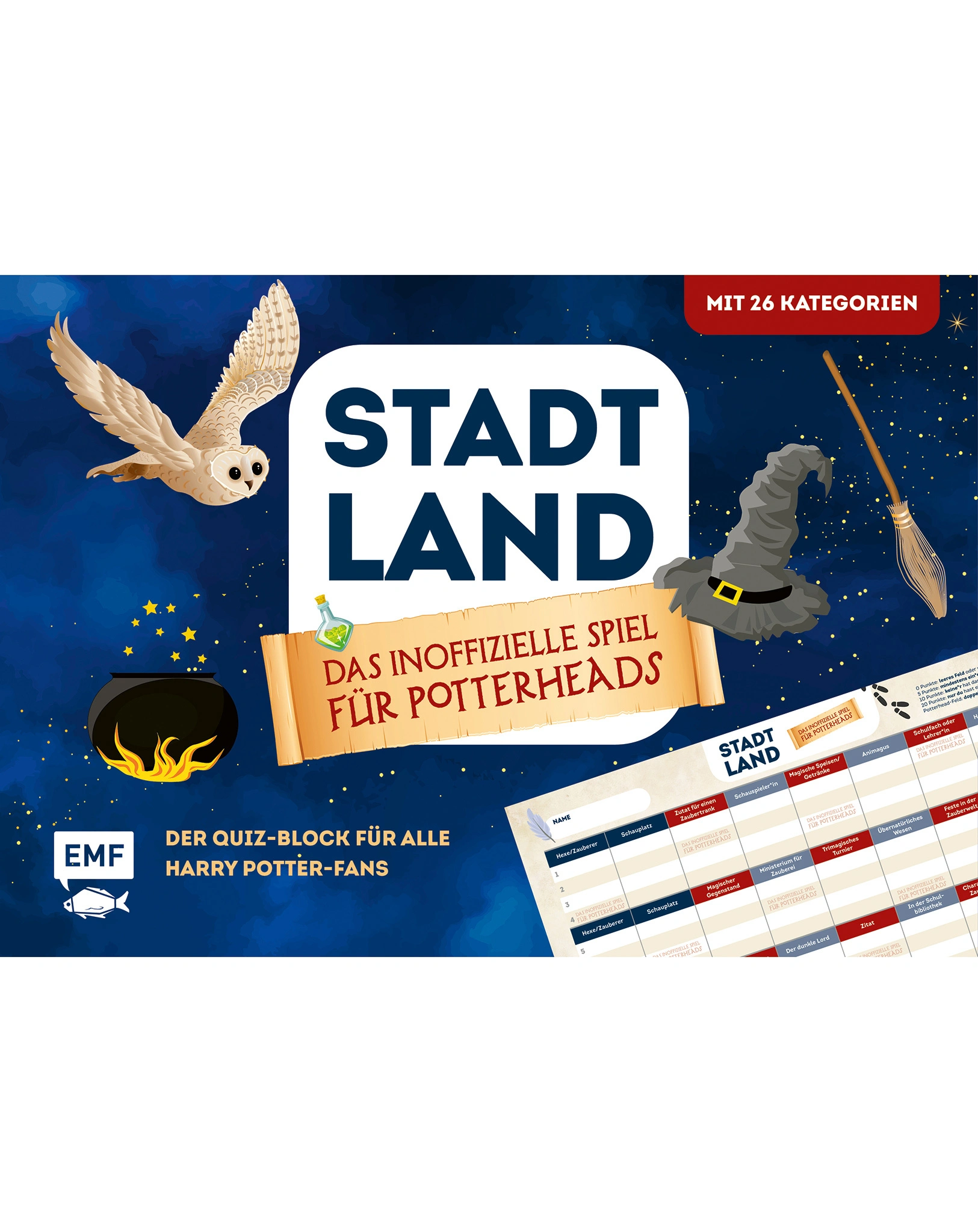 Stadt, Land, ... Das inoffizielle Spiel für Potter-Fans - Der Quiz-Block für alle Fans von Harry Potter und magischen Welten