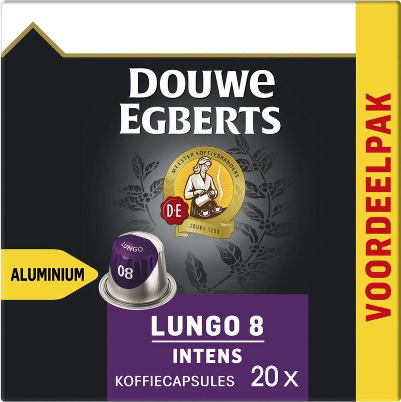 Douwe Egberts Koffie Koffiecups Lungo Intens UTZ 20 stuks