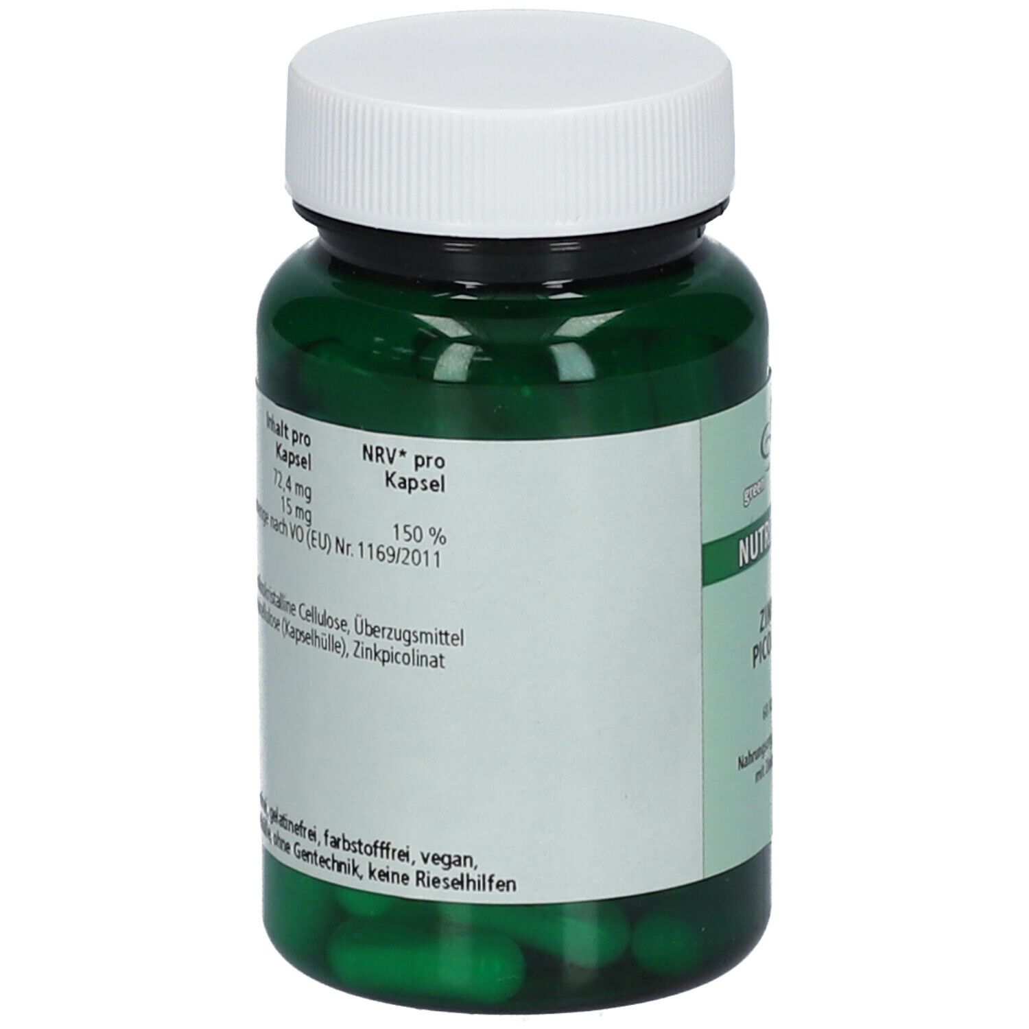 green line NUTRITHEKE ZINK 15 PICOLINAT