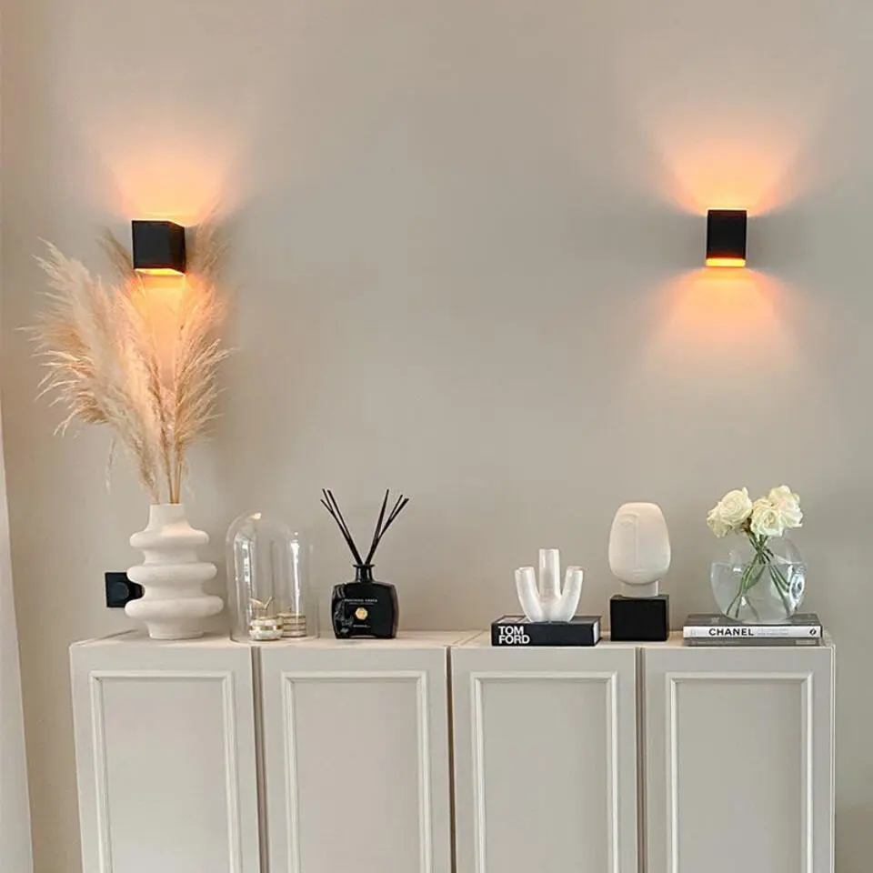 Qazqa wandlampen transfer zwart g9