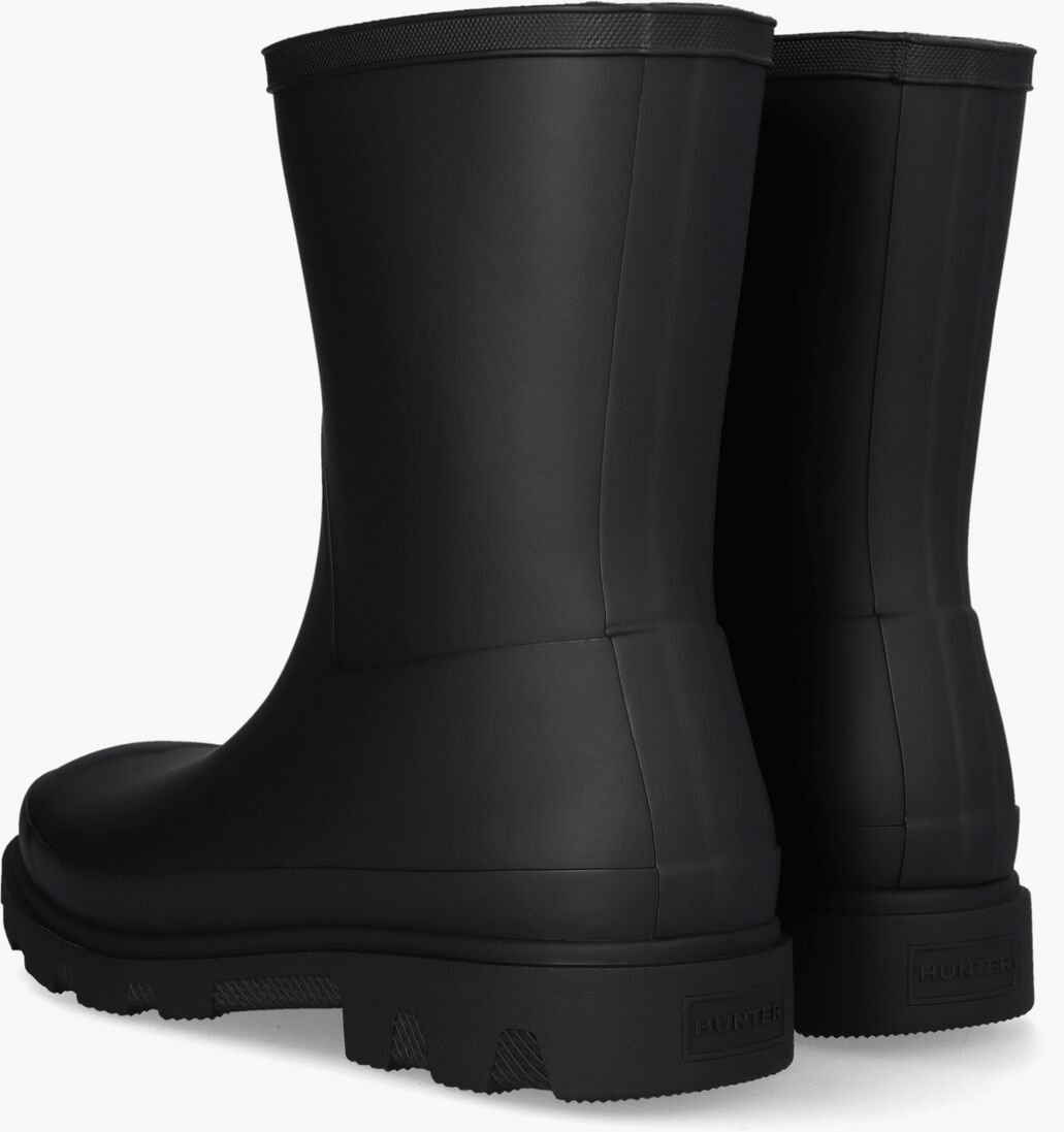 zwarte hunter regenlaarzen downpour short wellington boots