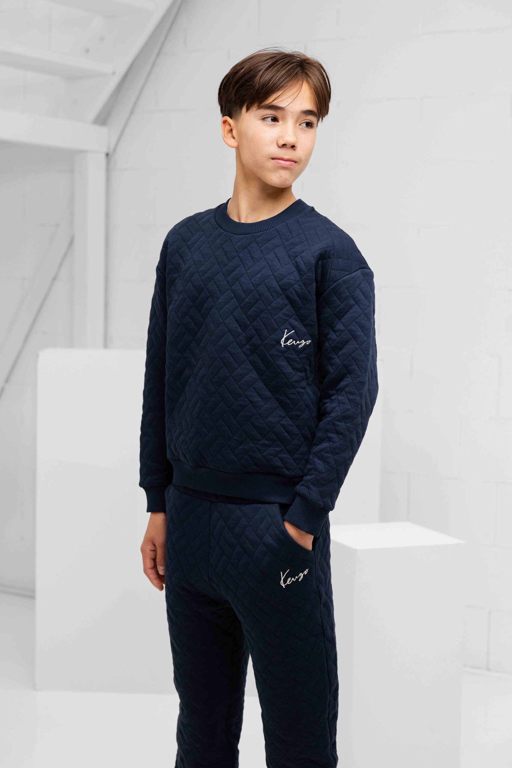 Kenzo Trainingspak Kids Donkerblauw