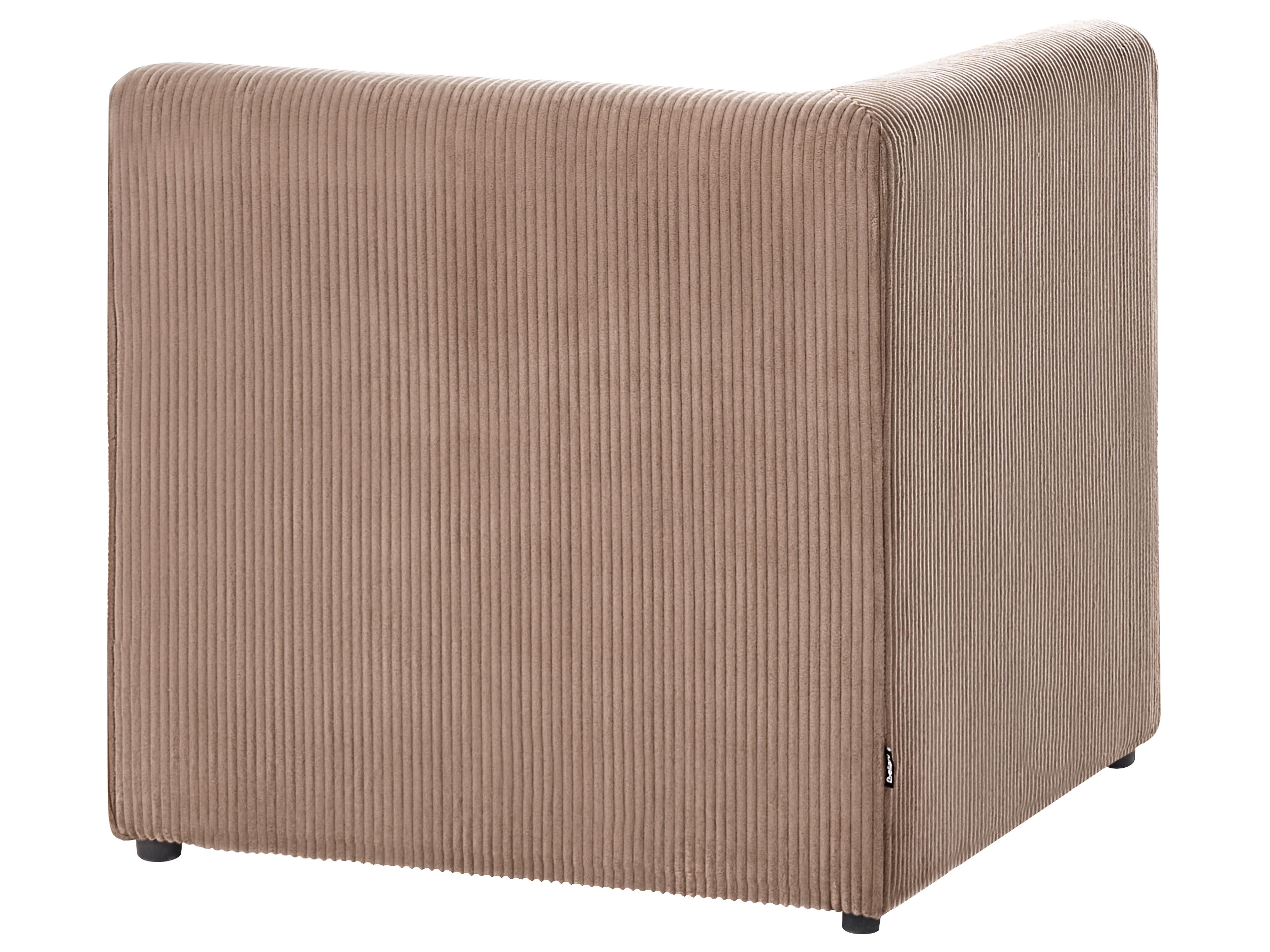 Hoekmodule LEMVIG Corduroy Zandbeige linkszijdig