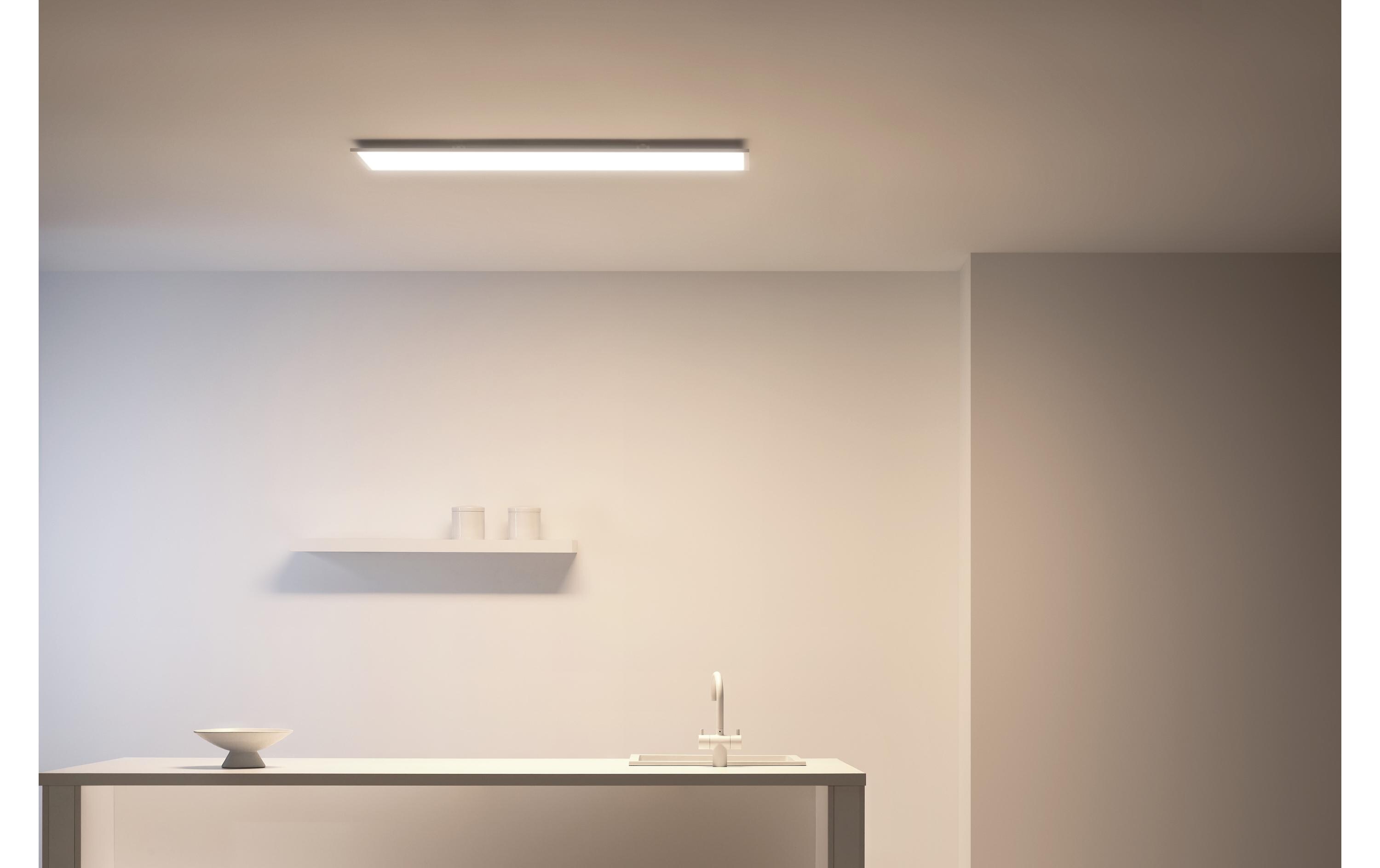 Panel Tunable White Deckenleuchte Rechteckig Weiss 3400 lm<br>LED Panelleuchte, steuerbar über Matter, WLAN