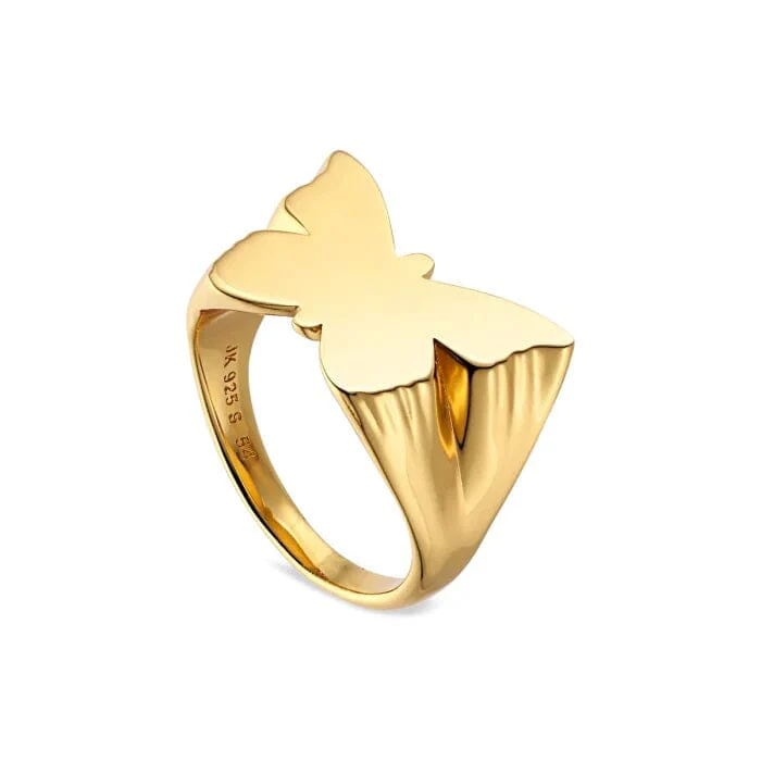 Jane Kønig Butterfly Signet ring forgyldt