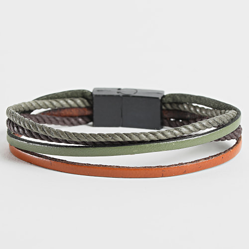 Bracelet Noir Vert Kaki