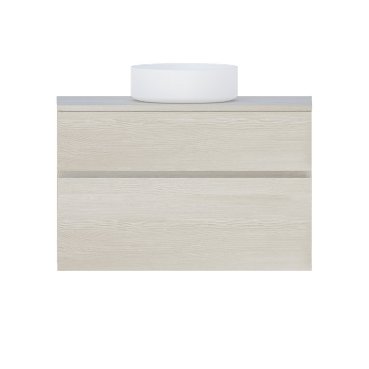 Plan de toilette Calao chêne naturel 90 cm