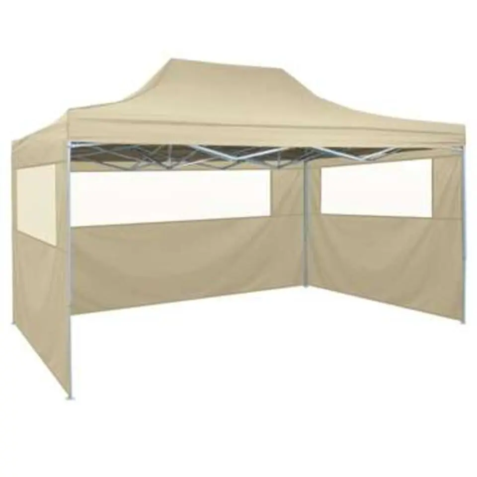 vidaXL - Feesttent - Wit - Stof