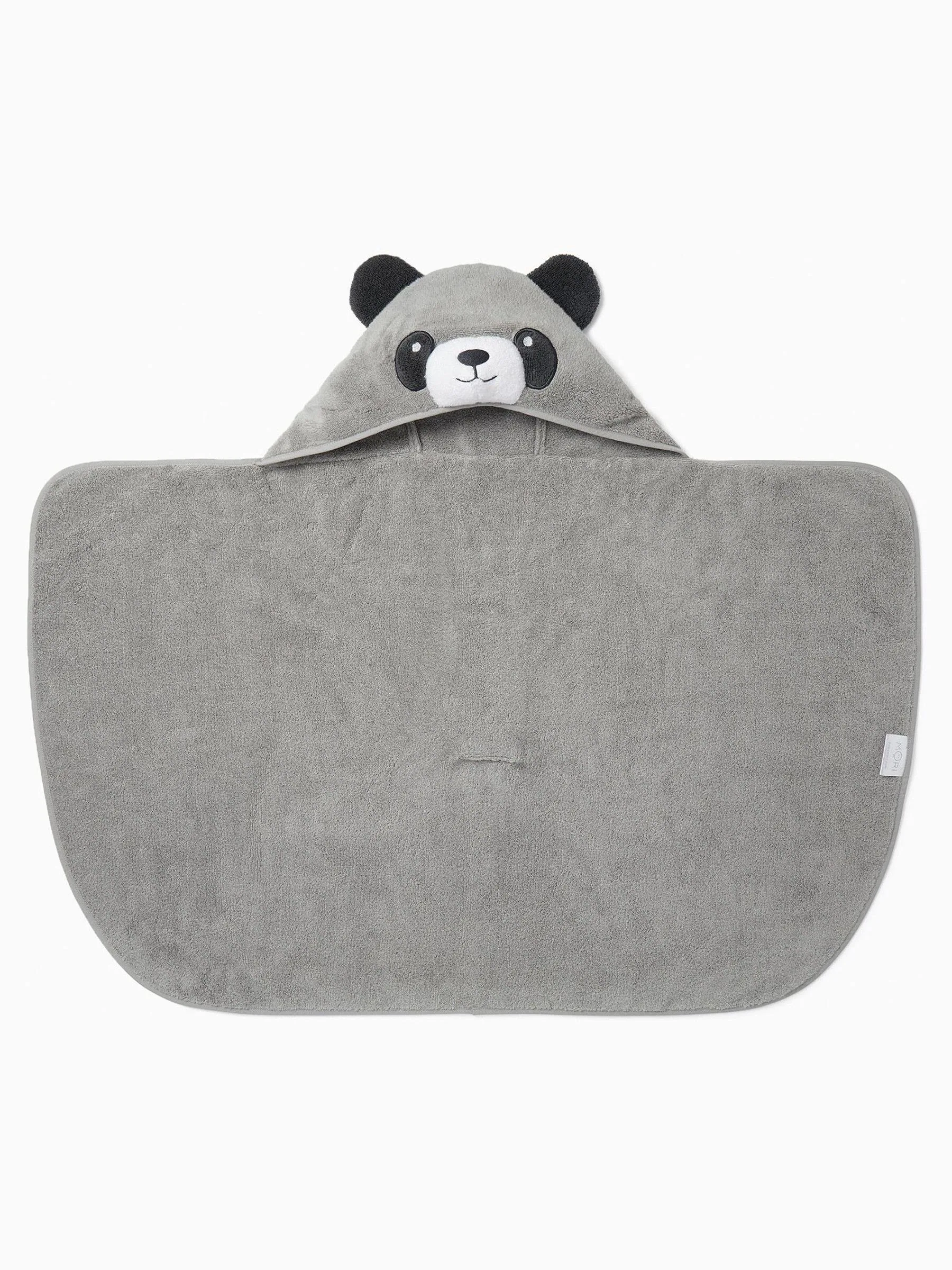 MORI Panda 100% katoenen superzachte kinderhanddoek met capuchon