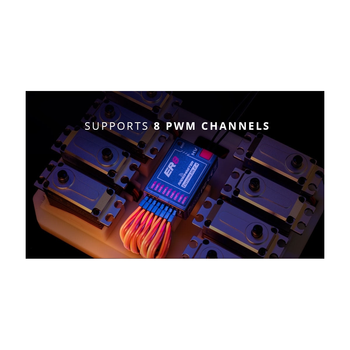 Radiomaster ELRS ER8 8ch PWM Reciver 2.4GHz