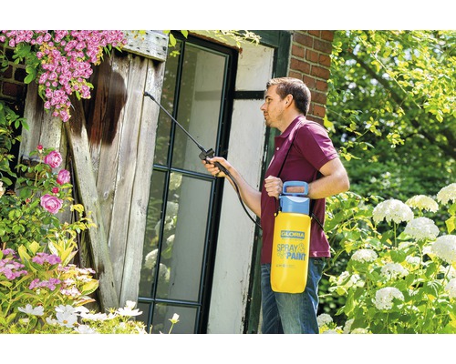 GLORIA Spray&Paint verfspuit voor beitsen, lakken en oliën op waterbasis, 5 L