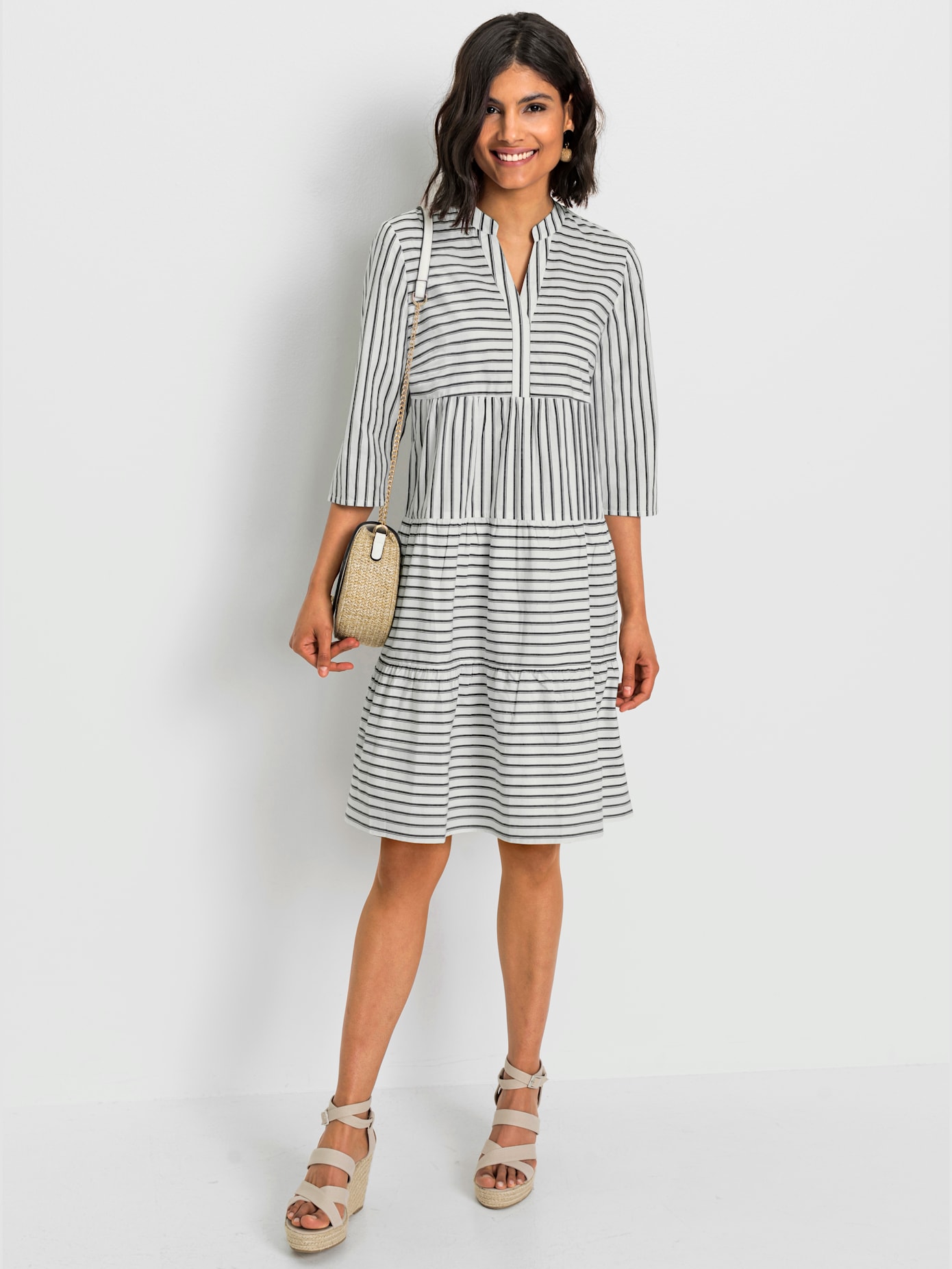Robe tissée 30% de lin