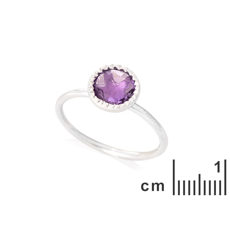 BAGUE ARGENT AMETHYSTE