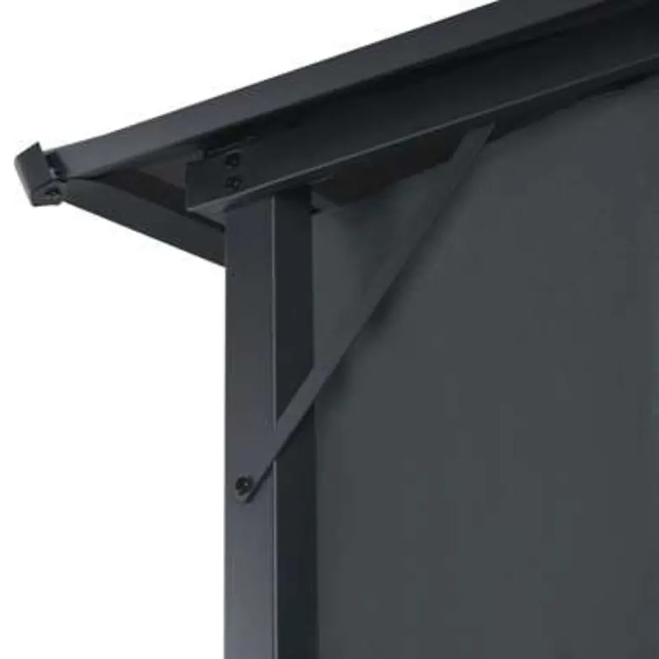 vidaXL - Luifel - Zwart - Polyester - 4 x 3 m