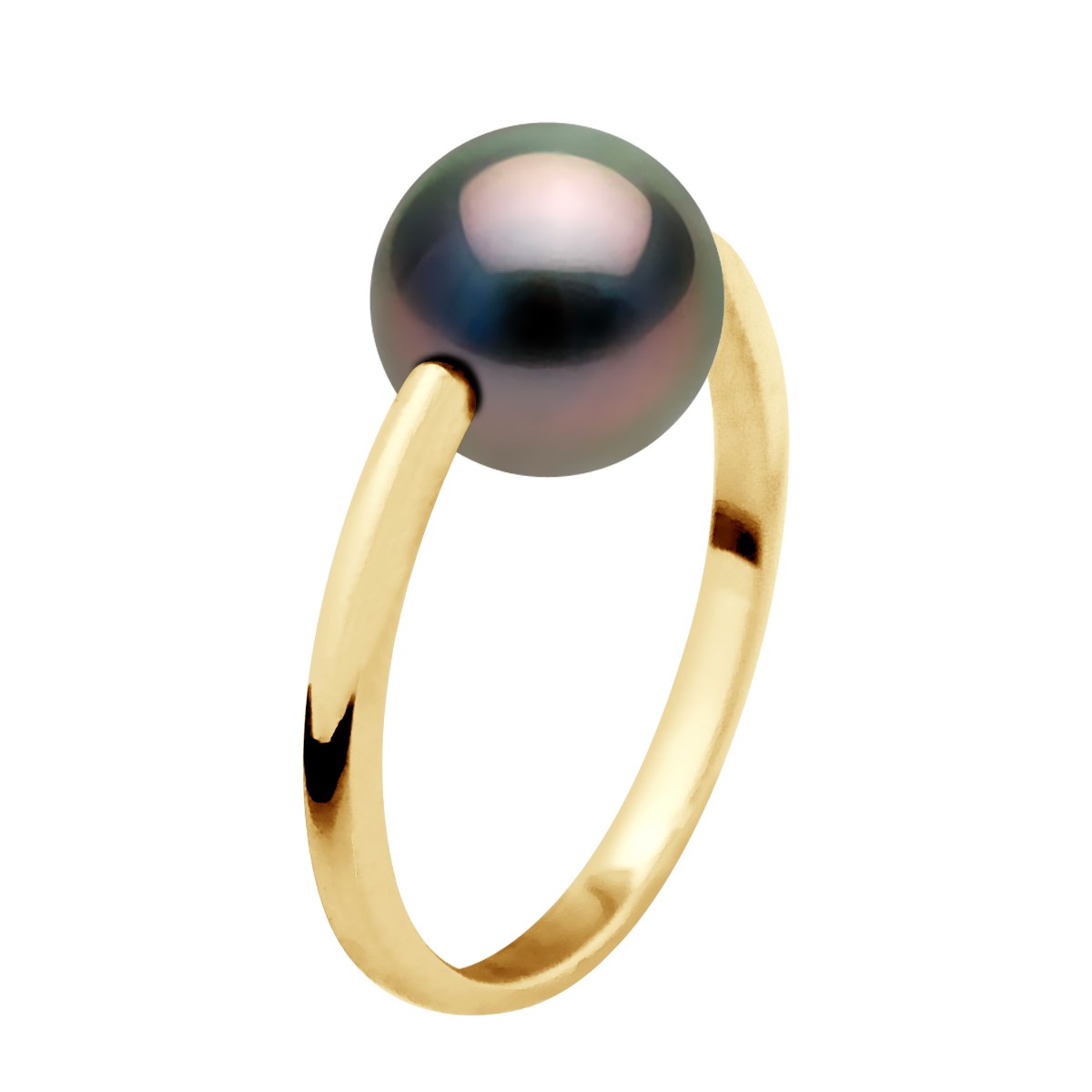 Bague Stella Jonc Perle de Tahiti 8-9 mm - Or Jaune