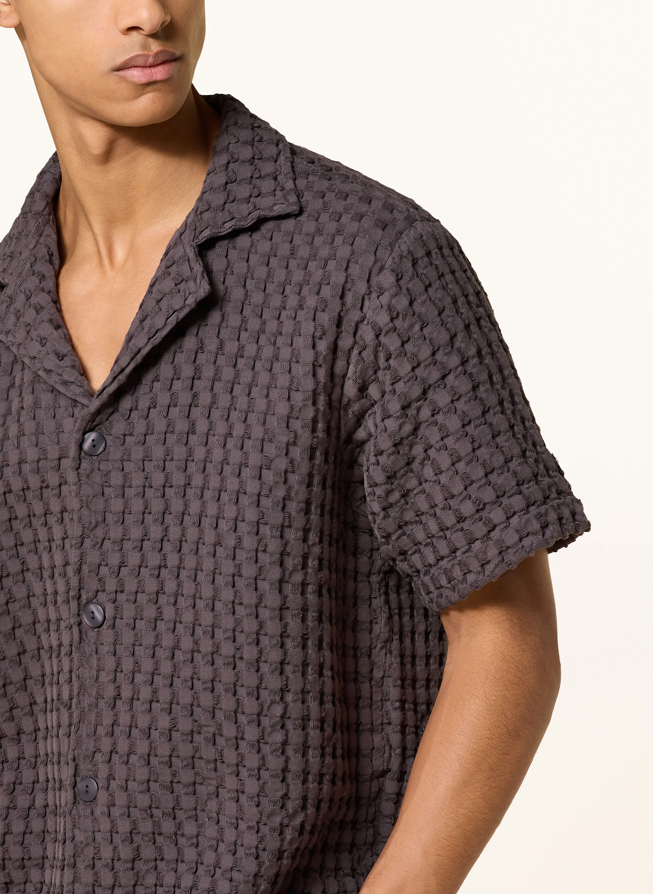 OAS Resorthemd NEARLY BLACK Comfort Fit