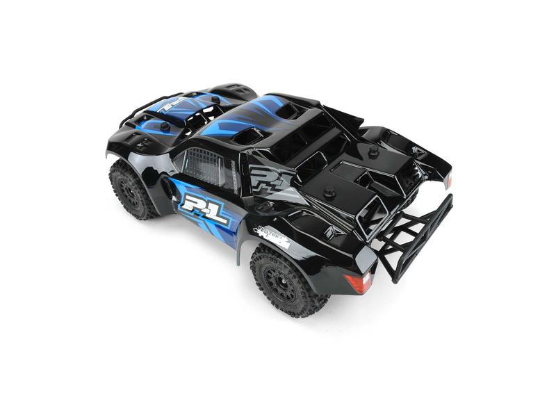 Proline Karosserie Flo-Tek Fusion SCT Schwarz, 1:10 Bereits zugeschnittene & lackierte Short Course Truck Karosserie