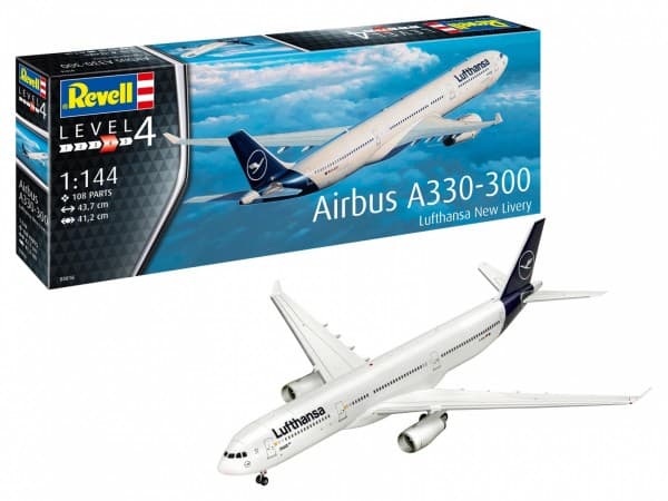 Revell 03816 Airbus A330-300 - Lufthansa New Livery Modelfly byggesæt 1:144