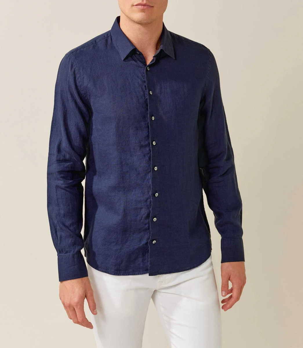 Chemise casual marine 