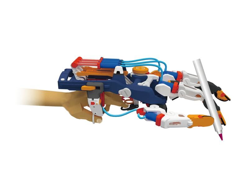 Kosmos Experimentierkasten Cyborg-Hand Hydraulisch gesteuerte XXL-Roboter-Hand, mit der man greifen, heben und sogar schreiben kann