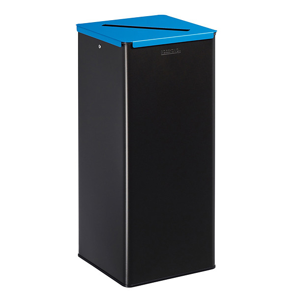 ROSSIGNOL Poubelle de  tri selectif 40 L calitri - tri papier - gris manganese / bleu ciel