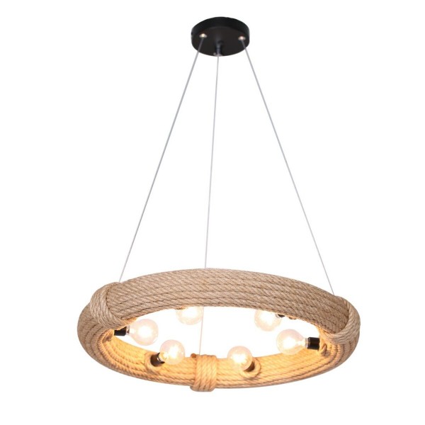 Suspension marron corde (51 x 51 x 10 cm) (47 x 47 x 10 cm)