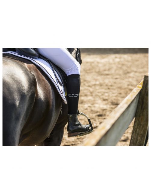 Stapp Horse Kniekous Horse Ultra Fine 3-Pack - Ruiterkleding - Zwart 36-42