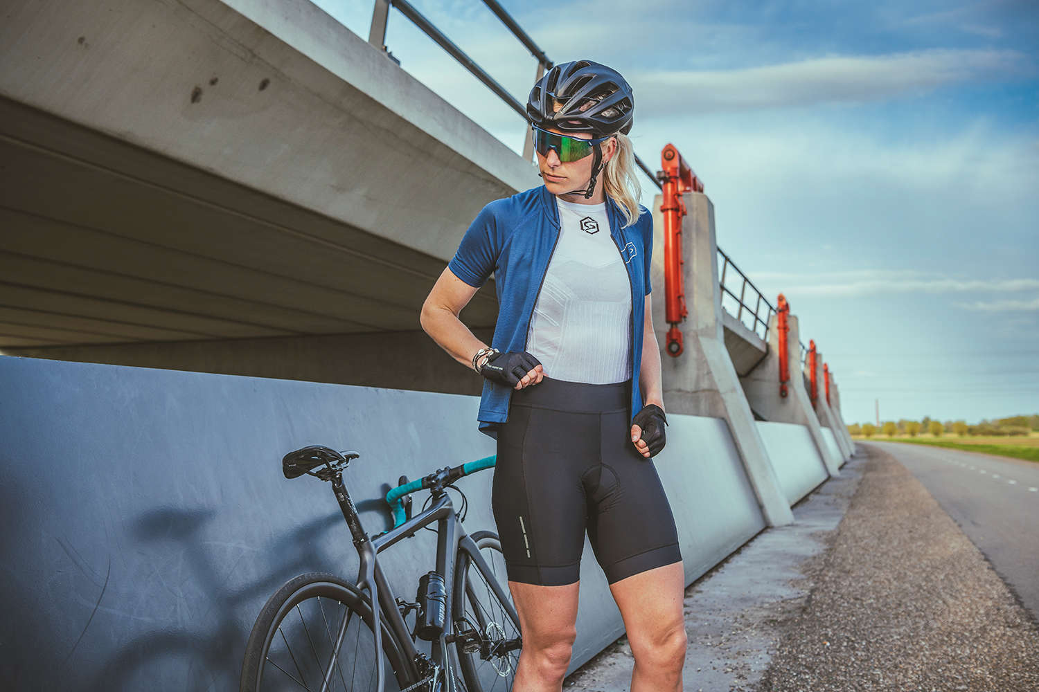 FUTURUM HANNAH Fietsbroek Kort Zonder Bretels Zwart Dames