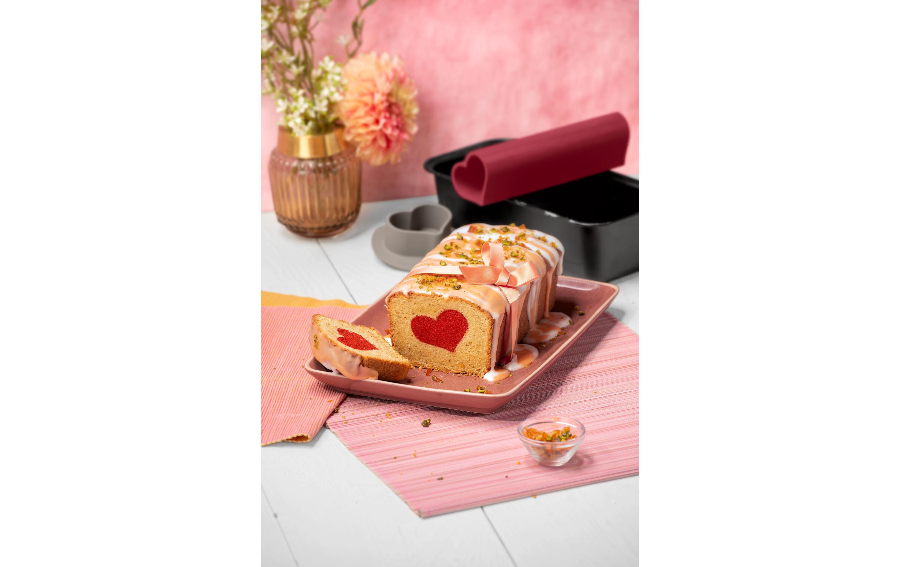 Cake-Backform 30 cm mit HerzKuchenform