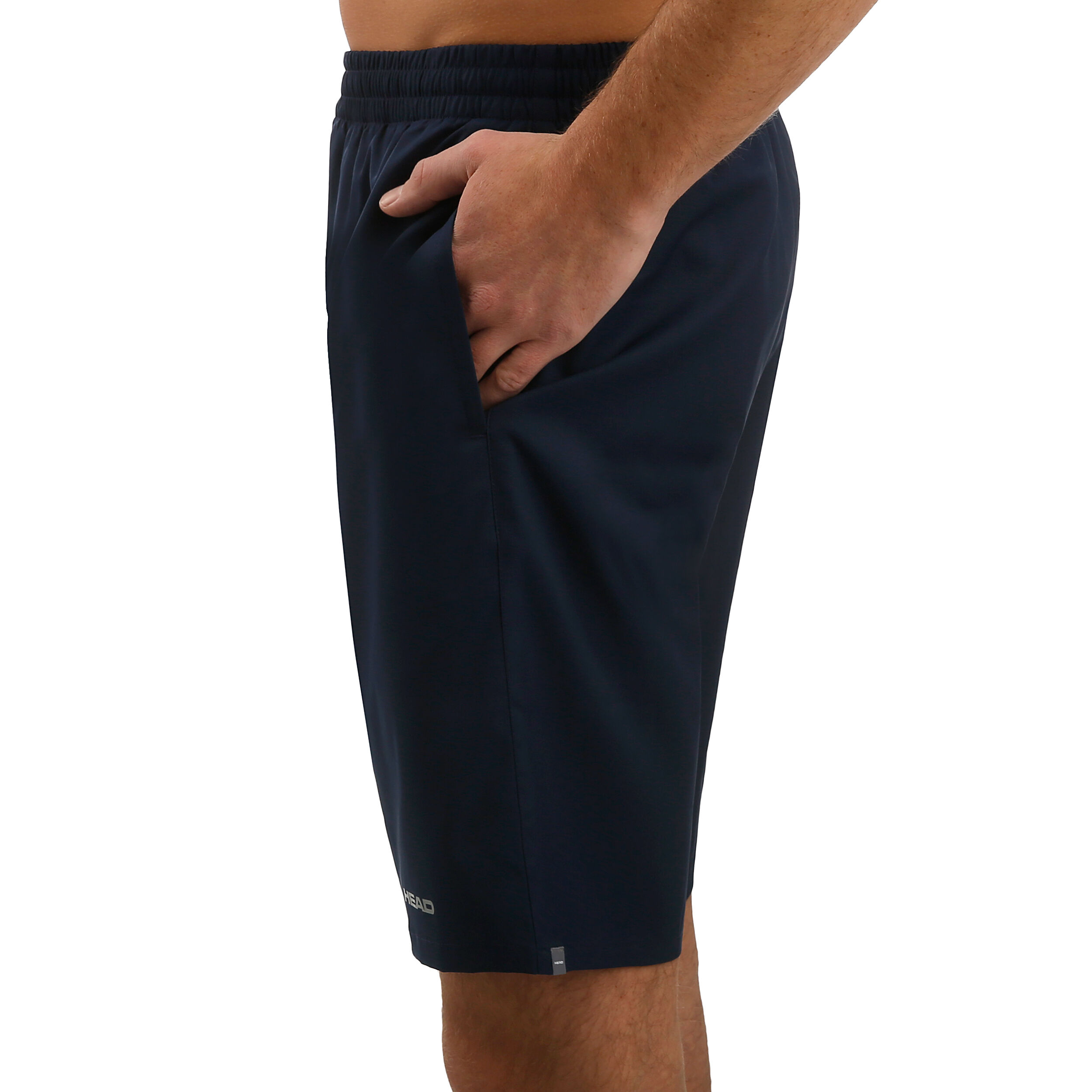 HEAD Club 9in Shorts Hommes - Bleu Foncé , Argent
