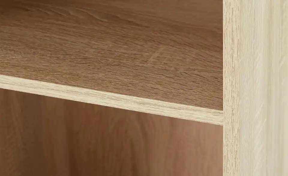 Eckregal Multischrank-System 185 cm Eiche sägerau (Nachbildung)