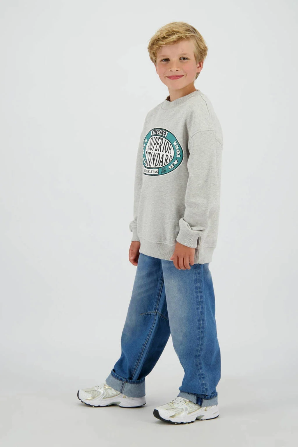 Vingino loose fit jeans medium blue denim