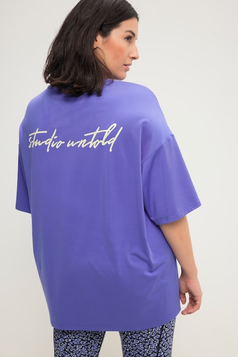 T-Shirt, oversized, Rundhals, Halbarm, Statement Print